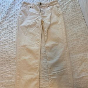 Vintage corduroy cream pants with straight leg